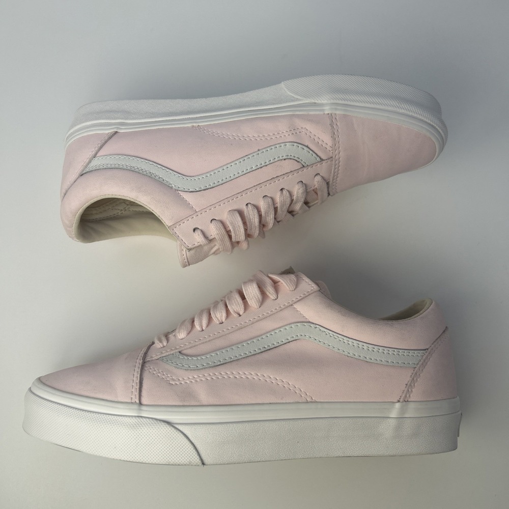 Vans Old Skool Vansbuck Heavenly Pink‎ Monochrome Sneakers - Women's Size 8.5 - Picture 8 of 9